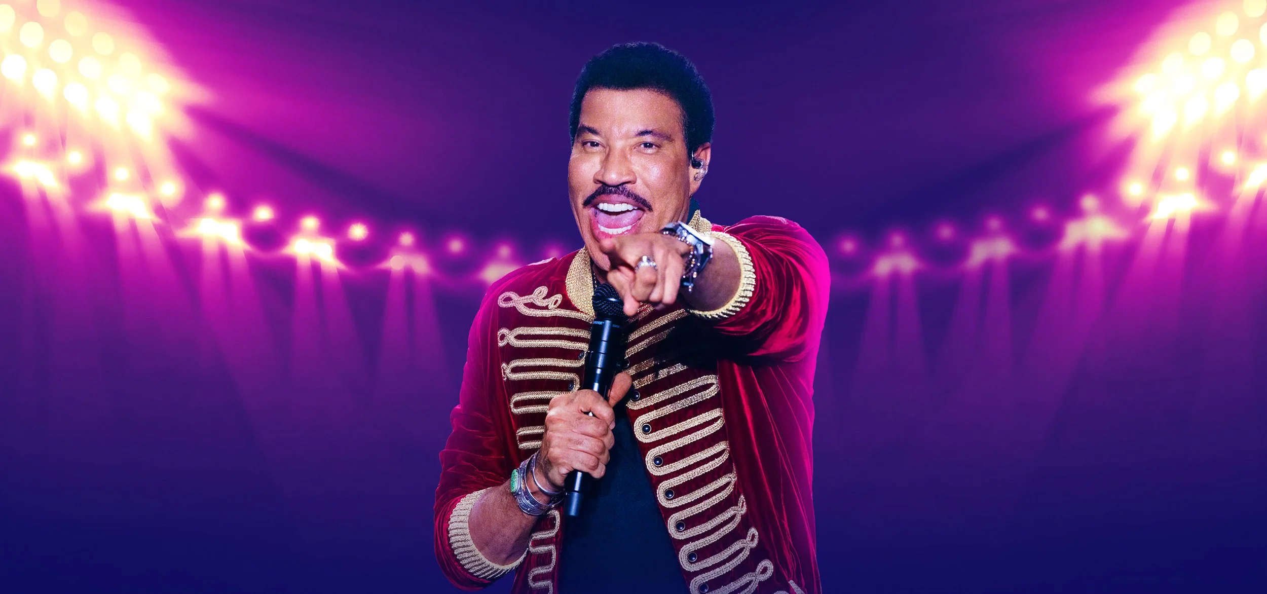 Lionel Richie performing live on stage